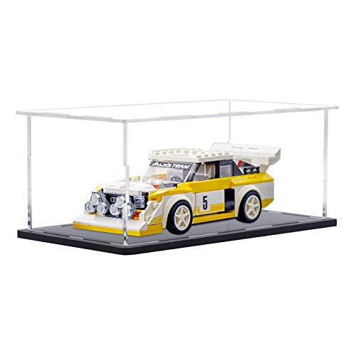 Vitrina de Acrílico para Lego 76897 Speed Champions - 1985 Audi Sport Quattro S1, Display Case Vitrinas para Colecciones Modelismo (Solo Vitrina)