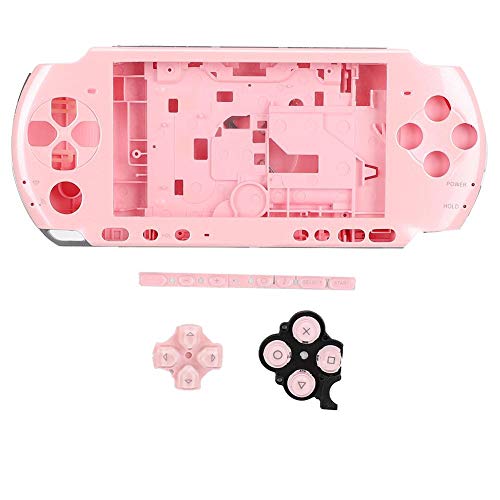 Vobor 5 Colors Game Console Shell Reemplazo de Consola de Juegos con Destornillador para P-S-P 3000(Rosado)