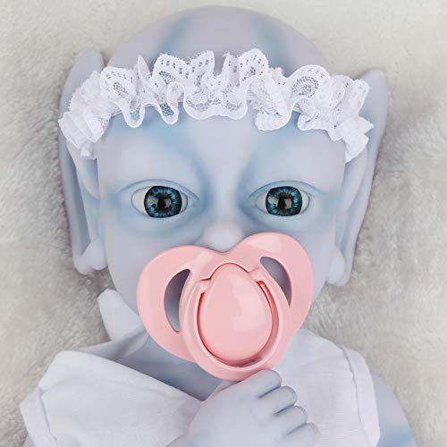 Vollence 46cm Ángel Muñeca Bebé de Cuerpo Entero Silicona,no Son Muñecas de Vinilo,Muñeca Reborn Silicona de bebé,Bebes Reborn Silicona Reales