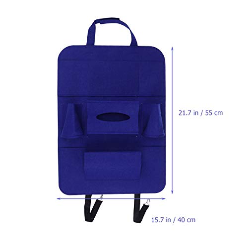 vosarea bolsa de almacenaje para organizador de asiento trasero de coche para asiento trasero de coche bolsa de almacenamiento para coche (azul)