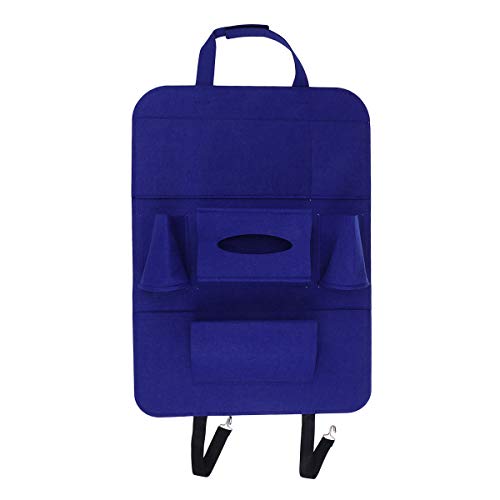 vosarea bolsa de almacenaje para organizador de asiento trasero de coche para asiento trasero de coche bolsa de almacenamiento para coche (azul)