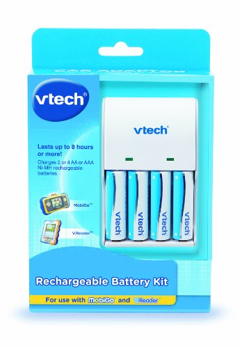 VTech - Cargador de Pilas + 4 Pilas AA, Vsmile (80-201604)