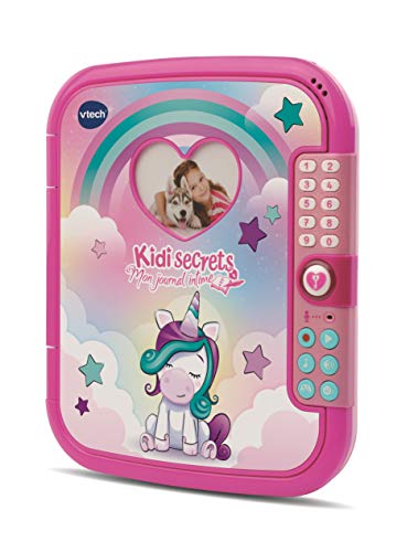 VTech – Diario íntimo mágico Kidriams – Juego ELECTRÓNICO EDUCATIVOS – 80-193005, Rosa – Versión FR