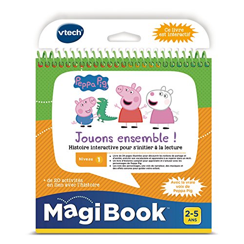 VTech Magicbook-Peppa Pig, 480405 - Versión FR