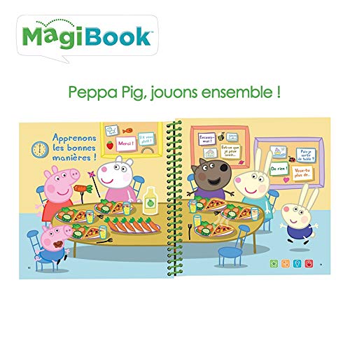 VTech Magicbook-Peppa Pig, 480405 - Versión FR