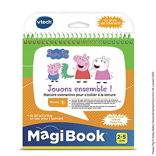 VTech Magicbook-Peppa Pig, 480405 - Versión FR