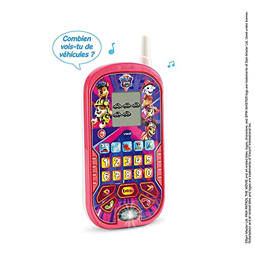 VTech- Paw Patrol Smartphone Educativo, Color Rosa (539365)