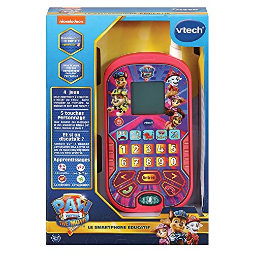 VTech- Paw Patrol Smartphone Educativo, Color Rosa (539365)