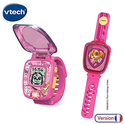 VTech- Reloj Interactivo de Stella Paw Patro-Patrol Juguetes ELECTRONICOS EDUCATIVOS 80-199585, Multicolor - Versión FR