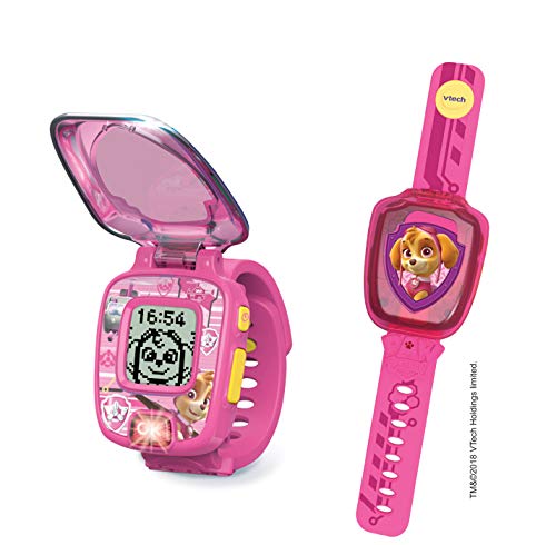 VTech- Reloj Interactivo de Stella Paw Patro-Patrol Juguetes ELECTRONICOS EDUCATIVOS 80-199585, Multicolor - Versión FR