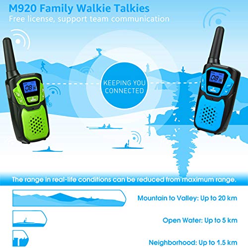 walky Talky for Family, woki Toki for Boys and Girls, Best Christmas and Birthday Gift for 3 4 5 6 7 8 9 10 11 12 Years Old Kids for Camping Skiing Hiking