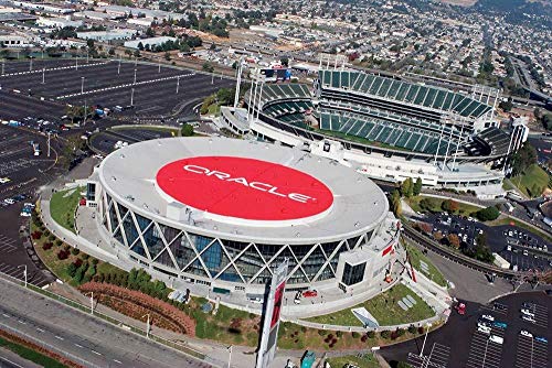 WAN Modelo de Rompecabezas de Deportes en 3D, Golden State Warriors Home Game Oracle Arena Modelo de Estadio de Baloncesto （73 Piezas