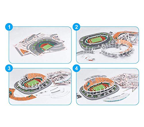 WAN Modelo de Rompecabezas de Deportes en 3D, Golden State Warriors Home Game Oracle Arena Modelo de Estadio de Baloncesto （73 Piezas