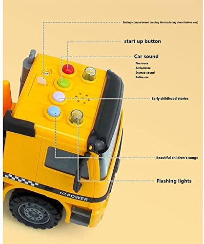 WANIYA1 Simulación Rc Juguete de camión mezclador de cemento, camión de control remoto inalámbrico de 2.4GHz, mezclador de cemento, transportador, camión de camiones, camión de camiones, tractor, trac