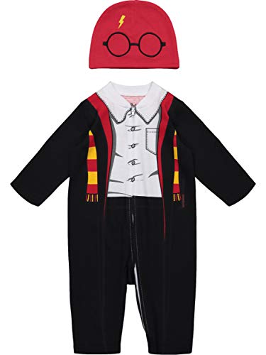 Warner Bros. Harry Potter Mono y Gorro Cierre de Cremallera Elegante Conjunto de Disfraz para Niño Pequeño 24 Meses