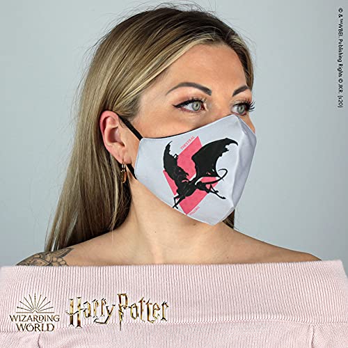 Warner Bros. Harry Potter Superheroes Mouthguard Masks Fabric Mask Adjustable Elastic Band Adult & Teen Comic Mask Nose Guard Mouth Noses (Thestral)