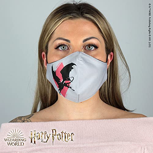 Warner Bros. Harry Potter Superheroes Mouthguard Masks Fabric Mask Adjustable Elastic Band Adult & Teen Comic Mask Nose Guard Mouth Noses (Thestral)