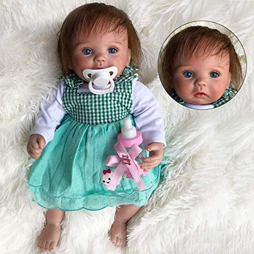 WBDZ Muñecas de bebé realistas Reborn Cute Little Alice So Truly 15 Pulgadas Muñecas de bebé recién Nacido realistas Ojos Azules Bebés de niña