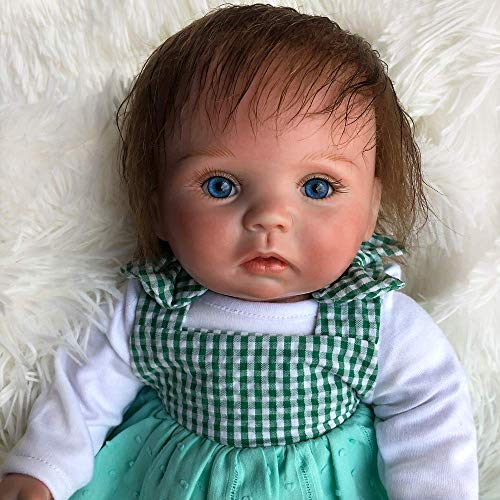 WBDZ Muñecas de bebé realistas Reborn Cute Little Alice So Truly 15 Pulgadas Muñecas de bebé recién Nacido realistas Ojos Azules Bebés de niña