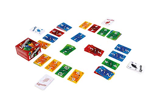 WDK Partner Starter Ligretto - Juego de Mesa, Color Rojo - Ligretto Rojo. Cartas