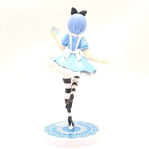 WDXFD Re Cero A Partir del estallido Ram 2020 Año Figura # 69 Serie Re: Cero A Partir Vida en Otro Mundo Figura Japón en Caja Rem Re Figura Azul Ropa de PVC Regalo Estatua 20CM