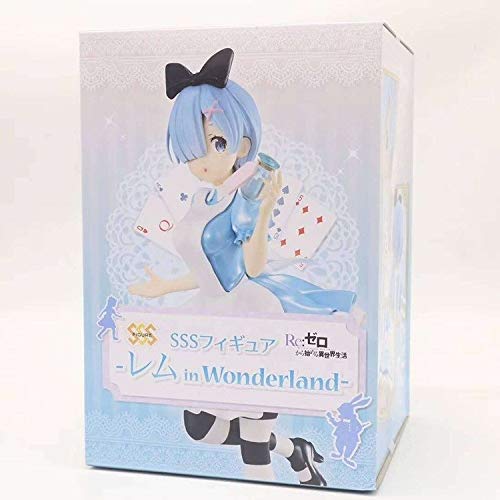 WDXFD Re Cero A Partir del estallido Ram 2020 Año Figura # 69 Serie Re: Cero A Partir Vida en Otro Mundo Figura Japón en Caja Rem Re Figura Azul Ropa de PVC Regalo Estatua 20CM