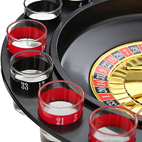 Wellhome Juego De Ruleta Con Vasos De Chupito - 21 ml