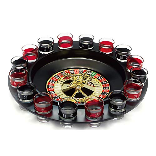 Wellhome Juego De Ruleta Con Vasos De Chupito - 21 ml