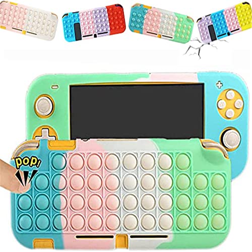 WENLIANG Funda para La Nintendo Switch Lite, Pop Fidget Push Bubble Toys Cover Case For Nintendo Switch, Carcasa Protectora De Silicona Case Resistente Anti-ArañAzo