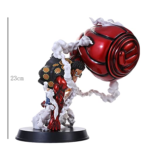 WENLIANG Luffy Gear 4 Funko Pop,Una Pieza Retrato De Piratas Monkey D. Luffy (Engranaje 4 VersióN) Figura,Figura De AccióN Coleccionable NiñOs Adultos Y FanáTicos De Anime (A25cm)