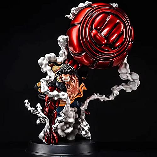 WENLIANG Luffy Gear 4 Funko Pop,Una Pieza Retrato De Piratas Monkey D. Luffy (Engranaje 4 VersióN) Figura,Figura De AccióN Coleccionable NiñOs Adultos Y FanáTicos De Anime (A25cm)