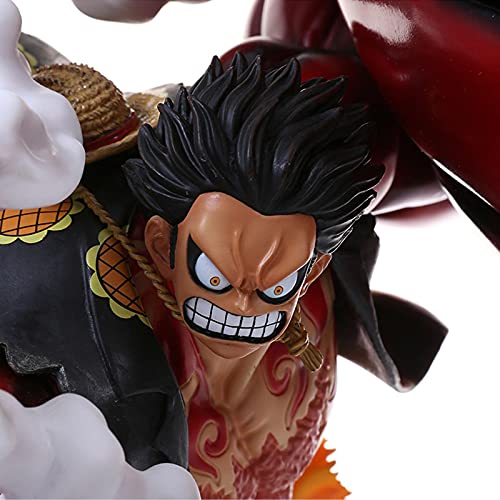 WENLIANG Luffy Gear 4 Funko Pop,Una Pieza Retrato De Piratas Monkey D. Luffy (Engranaje 4 VersióN) Figura,Figura De AccióN Coleccionable NiñOs Adultos Y FanáTicos De Anime (A25cm)