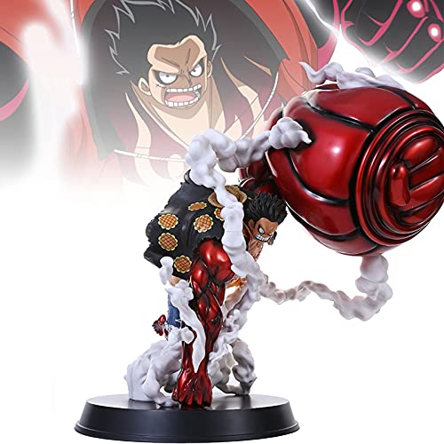 WENLIANG Luffy Gear 4 Funko Pop,Una Pieza Retrato De Piratas Monkey D. Luffy (Engranaje 4 VersióN) Figura,Figura De AccióN Coleccionable NiñOs Adultos Y FanáTicos De Anime (A25cm)