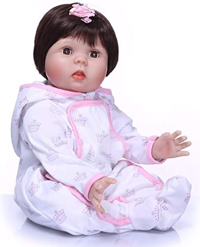 WERYU Realistic Reborn Dolls 22 Inches Soft Silicone Vinyl Reborn Babies Newborn Girl Dolls Toddler Handmade Toy Babies Doll For Age 3+ Old