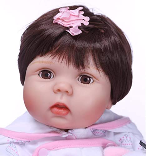 WERYU Realistic Reborn Dolls 22 Inches Soft Silicone Vinyl Reborn Babies Newborn Girl Dolls Toddler Handmade Toy Babies Doll For Age 3+ Old