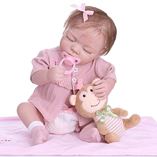 WERYU Reborn Baby Dolls 20 Inch Realistic Reborn Doll Soft Silicone Vinyl Cute Lifelike Baby Newborn Doll Reborn Babies For Age 3+ Old,A (A)