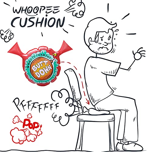 Whoopie Cushion - Cojín de 2 agujeros para generar ruidos, 3 unidades, duradero, no se deforma fácilmente, artículo de broma, para niños y adultos, artículo de broma para oficina, fiesta, 7 pulgadas