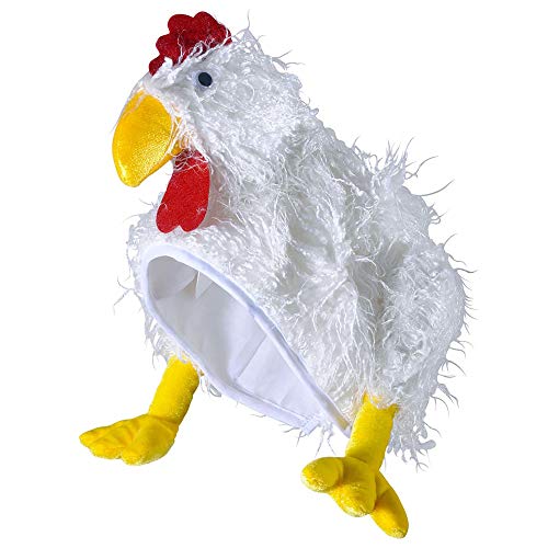 WIDMANN gorra Pollo gallina Adulto Unisex, Color blanco, One Size, 8537 K