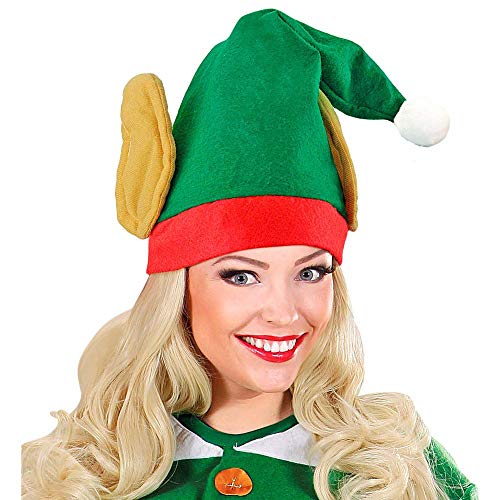 WIDMANN S.R.L. Santas Little Helper Elf s con Orejas de Navidad temáticas Sombreros Gorras Y Sombreros para Disfraces Accesorios , color/modelo surtido