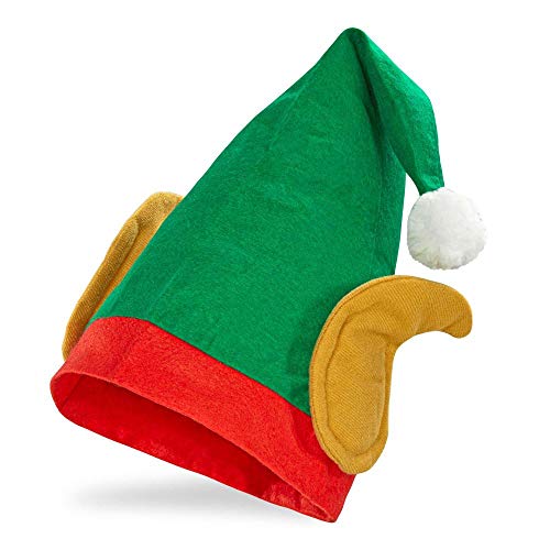 WIDMANN S.R.L. Santas Little Helper Elf s con Orejas de Navidad temáticas Sombreros Gorras Y Sombreros para Disfraces Accesorios , color/modelo surtido