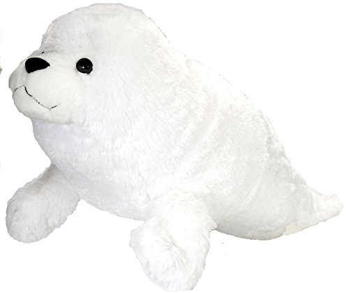 Wild Republic - Peluche Cuddlekins Jumbo Baby Foca Arpa, 76 cm (16486)