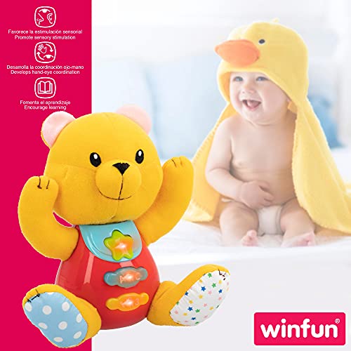 winfun 46859 Peluche Osito luz & Sonido +3m-español