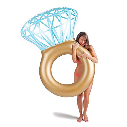 WLZP Hinchable Colchonetas Piscina, Inflable Diamantes Gigante Flotador, Juguete para Fiestas de Piscina con Válvulas Rápidas, Fotografía Apoyos, Float Inflable para Adultos 55 X 47,2 X 15,7"