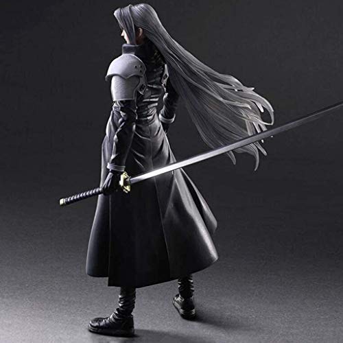 WMYATING Realista y Divertido Estatua de Juguete MBD El Nuevo Sephiroth Play Arts Figura de acción Kai Figura de acción Equipadas con Armas, alas y Manos reemplazables - Alta 27 cm