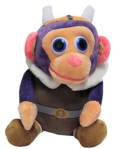 Wonder Park Chimpanzombie Plush Toy, Peluche Disfrazado, Figura de Tela para abrazar, Jugar y coleccionar, 27cm (Vikingos)