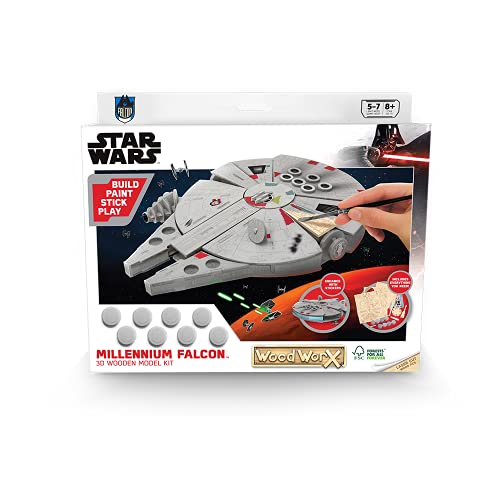 WOODWORX- Maqueta Madera Star Wars Millennium Falcon (177715)