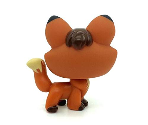 WOOMAX Littlest Pet Shop Juguete LPS Naranja Rojizo Marr¨®n Firefox Fox Green Eyes Perro LPS # 807 para Ni?os Ni?as Ni?os Regalo