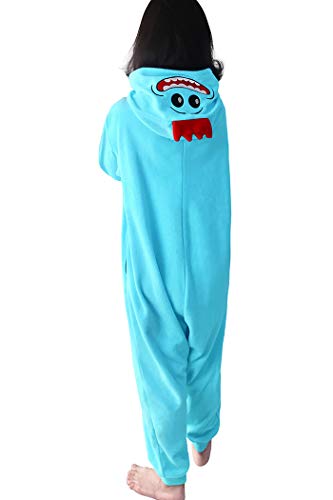 wotogold Pijamas de Rick Azul Animal Trajes de Cosplay Adultos Unisex Blue