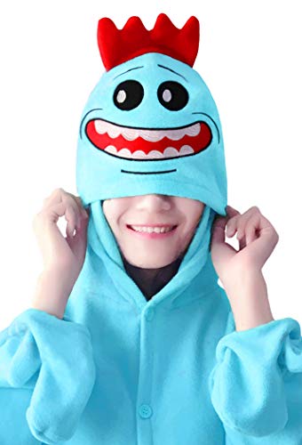 wotogold Pijamas de Rick Azul Animal Trajes de Cosplay Adultos Unisex Blue