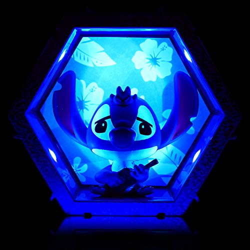 WOW! PODS Stitch - Figura Coleccionable de Cabeza de Bobina con luz clásica de Disney